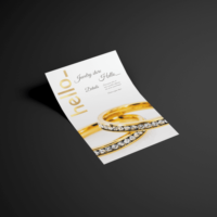 Flyers with Exclusive Foil Finishes