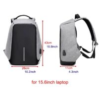 43 cm / 16.9 inch x 26 cm / 10.2 inch x 11 cm / 4.3 inch for 15.6 inch laptop