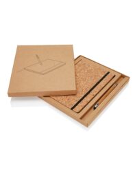 A5 Cork Notebook with Bamboo Pen