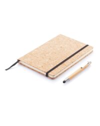 A5 Cork Notebook with Bamboo Pen
