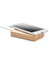 Bamboo Wireless Charger and Power Bank